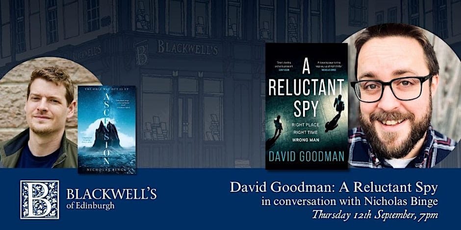 My book launch - 12th Sept, Blackwell's Edinburgh, 7pm